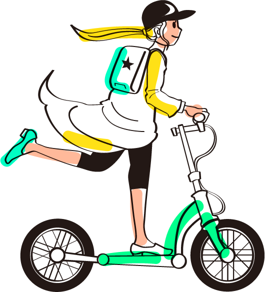 ベイエリアのどこでも受け取れてどこでも返却できる